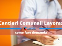 Come presentare domanda di partecipazione ai cantieri comunali LAVORAS